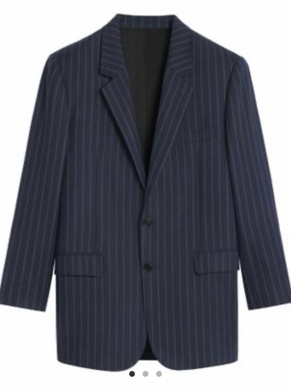Celine Navy Pinstripe Women's Blazer